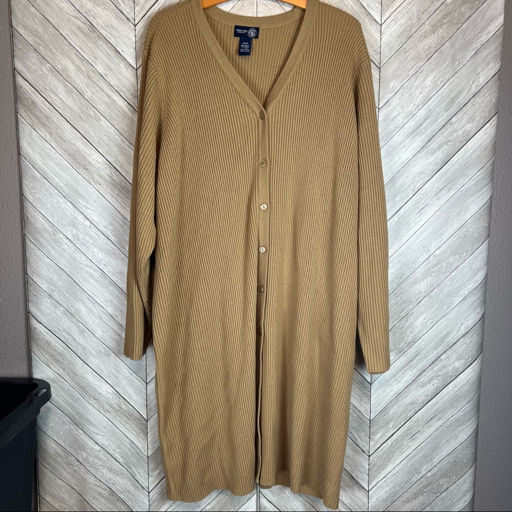 Venezia Camel Button-Up Cardigan
